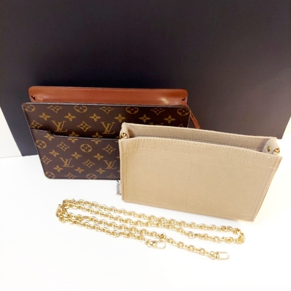 💎Authentic Louis Vuitton Homme Pochette Clutch monogram converted to crossbody - Picture 8 of 16